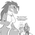  &lt;3 2018 4_fingers 5_fingers anthro breasts canine digital_media_(artwork) dragon english_text featureless_breasts female greyscale group hair infinitedge2u mammal meme monochrome simple_background sitting standing text white_background wolf 