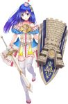  artist_request blue_eyes blue_hair boots bow dress eyebrows_visible_through_hair full_body gloves gradient_hair hair_bow hat high_heel_boots high_heels holding holding_shield holding_sword holding_weapon long_hair looking_at_viewer marksburg_(oshiro_project) mini_hat multicolored_hair official_art oshiro_project oshiro_project_re purple_hair shield smile solo sword thighhighs transparent_background weapon white_gloves white_legwear yellow_bow 