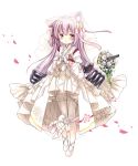  animal_ear_fluff animal_ears azur_lane blush bouquet bow bridal_veil cannon cat_ears cat_girl cat_tail closed_mouth commentary_request flower full_body gloves japanese_clothes kimono kisaragi_(azur_lane) long_hair long_sleeves petals pink_ribbon purple_hair red_eyes ribbon rose see-through shoes simple_background smile solo standing tail tail_bow tail_flower thighhighs usume_shirou veil very_long_hair white_background white_bow white_flower white_footwear white_gloves white_kimono white_legwear white_rose wide_sleeves 