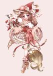  :d absurdly_long_hair ankle_boots bangs boots bow braid brown_hair chino_machiko choker flower frilled_skirt frills full_body glint gloves hair_ornament hat hat_flower hat_ornament high_heel_boots high_heels long_hair looking_at_viewer low-tied_long_hair open_mouth original pink_flower pink_footwear puffy_short_sleeves puffy_sleeves purple_hair red_hat short_sleeves skirt smile solo standing tassel underbust very_long_hair white_gloves 