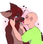  &lt;3 2018 anthro baldi bat blush digital_media_(artwork) human humanoid kissing mammal sailormoonfan666 simple_background tongue 