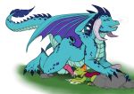  2018 absurd_res balls changeling crossgender cum cum_in_mouth cum_inside dragon duo exelzior-maximus eyes_closed feral friendship_is_magic hi_res horn male male/male membranous_wings my_little_pony oral penis princess_ember_(mlp) sex size_difference teeth thorax_(mlp) wings 