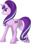  2018 alpha_channel annoyed butt cutie_mark equine female feral friendship_is_magic grypher hair horn looking_at_viewer looking_back mammal multicolored_hair my_little_pony presenting presenting_pussy pussy simple_background solo starlight_glimmer_(mlp) transparent_background two_tone_hair unicorn 