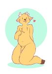  &lt;3 2018 anthro antlers belly blep blush cat-boots cervine digital_drawing_(artwork) digital_media_(artwork) flaccid full_portrait_photo girly hooves horn humanoid_penis kneeling looking_away male mammal navel nude penis simple_background slightly_chubby solo tongue tongue_out tuft white_background wide_hips 