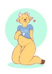  &lt;3 2018 anthro antlers belly blep blush cat-boots cervine clothed clothing digital_drawing_(artwork) digital_media_(artwork) flaccid full_portrait_photo girly hooves horn humanoid_penis kneeling looking_away male mammal navel penis shirt simple_background slightly_chubby solo tongue tongue_out tuft white_background wide_hips 