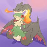  abdominal_bulge argon_vile balls balls_touching big_balls breloom cum cum_while_penetrated cumshot ejaculation eyes_closed fire grabbing humanoid_penis larger_male male male/male male_penetrating mega_charizard mega_charizard_y mega_evolution nintendo on_top open_mouth orgasm orgasm_face partially_retracted_foreskin penetration penis pok&eacute;mon pok&eacute;mon_(species) reverse_cowgirl_position sex shiny shiny_pok&eacute;mon size_difference smaller_male tail_grab uncut video_games waist_grab 