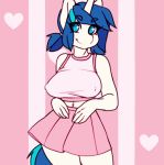  &lt;3 2018 animated areola breasts butt clothing clothing_lift crossgender cutie_mark english_text equine female friendship_is_magic hair horn looking_at_viewer mammal my_little_pony navel nipples panties shining_armor_(mlp) solo text tolsticot underwear unicorn 