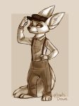  anthro canine disney fennec finnick fox male mammal yelnatsdraws zootopia 