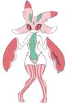  anthro arthropod breasts clothed clothing digital_media_(artwork) female flora_fauna insect looking_at_viewer lurantis mammal mezmaroon nintendo nipples pink_body plant pok&eacute;mon pok&eacute;mon_(species) simple_background solo standing thigh_gap topless underwear video_games 