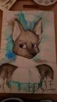  benji brown_fur canine coyote dark_eyes fur mammal photo portrait traditional_media_(artwork) watercolor_(artwork) white_fur 
