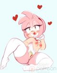  &lt;3 amy_rose anthro blush breasts colored_sketch female hedgehog higgyy mammal nipples open_mouth pussy solo sonic_(series) spread_legs spreading thick_thighs 