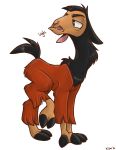  2014 black_fur brown_fur camelid disgusted disney feral fur hooves kuzco llama mammal multicolored_fur sneer text the_emperor&#039;s_new_groove two_tone_fur xiamtheferret 