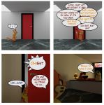  3d_(artwork) ambiguous_gender buizel comic dialogue digital_media_(artwork) english_text feral lazytown nintendo pok&eacute;mon pok&eacute;mon_(species) speech_bubble stephanie_(lazytown) text torchic torturedtorchic video_games 