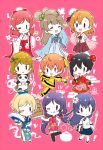  :3 :d ;) ;q ^_^ ayase_eli bangs baozi black_hair black_legwear blonde_hair blue_dress blue_hair blue_ribbon blue_skirt blush book braid brown_hair bun_cover chibi china_dress chinese_clothes closed_eyes commentary_request double_bun dress eyebrows_visible_through_hair fan floral_print flower food green_ribbon grey_hair hair_flower hair_ornament hair_ribbon hair_rings holding holding_book holding_fan holding_plate hoshizora_rin index_finger_raised kiyose_akame koizumi_hanayo kousaka_honoka long_sleeves love_live! love_live!_school_idol_project medium_hair minami_kotori multiple_girls nishikino_maki nunchaku one_eye_closed open_mouth orange_hair over-kneehighs paintbrush panda pink_background pink_dress plate ponytail print_dress purple_hair red_hair red_ribbon ribbon short_hair short_sleeves side_braid side_slit skirt sleeves_past_fingers sleeves_past_wrists smile sonoda_umi standing standing_on_one_leg thighhighs tongue tongue_out toujou_nozomi track_suit v-shaped_eyebrows weapon wide_sleeves yazawa_nico |_| 