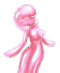  1girl cowboy_shot ditto gardevoir gen_1_pokemon gen_3_pokemon highres mummification no_humans pokemon_(creature) shiny short_hair shoukin500 simple_background standing 