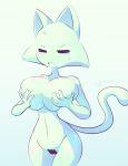  anthro blush cat feline female mammal nekuzx nude sara_(nekuzx) solo sweat 
