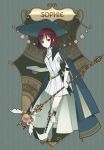  atelier_(series) atelier_sophie book boots brown_eyes brown_hair character_name closed_mouth commentary_request cross-laced_footwear dress from_side full_body gloves hat high_heels highres holding holding_staff knee_boots kuromame_(honey_728) light_smile looking_at_viewer open_book pantyhose short_hair sleeveless sleeveless_dress solo sophie_neuenmuller staff standing striped striped_background vertical-striped_background vertical_stripes white_dress white_footwear white_gloves white_legwear 