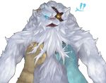  5_fingers anthro claws fangs feline fur league_of_legends lion lower male mammal pink_nose rengar_(lol) riot_games simple_background solo_focus video_games white_background white_fur 