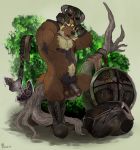  2017 abstract_background anthro armor armpit_hair axe balls battle_axe belly belt biceps biped blue_eyes body_hair boots branch breastplate brown_balls brown_fur brown_lips brown_nipples brown_nose brown_penis brown_tail chest_hair chumbasket clothing darkened_genitals digital_drawing_(artwork) digital_media_(artwork) discarded_clothing flaccid footwear front_view frown full-length_portrait fur gauntlets glans gloves greaves grey_fur hairy head_tuft helmet holding_object humanoid_penis lighting looking_at_viewer male mammal manly melee_weapon mostly_nude multicolored_fur musclegut muscular muscular_male muscular_thighs mustelid nipples open_frown open_mouth orange_fur outside overweight overweight_male pecs penis pink_glans plate_armor portrait pubes quads raised_arm rosomack shadow shield sitting skyrim snout solo tan_fur the_elder_scrolls tree uncut undressing video_games weapon wolverine 