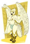  avian bird breasts egyptian expose female gryphon icatelon icetalon nude ouros owl piercing pussy slave snowy_owl zooshi 