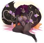  anthro big_breasts breasts female fishnet flower geekidog hair makeup mammal mascara navel nipple_piercing nipples piercing plant rodent solo squirrel thick_thighs voluptuous wide_hips 