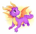  2018 ambiguous_gender claws dragon feral horn lintufriikki purple_eyes scalie solo spyro spyro_the_dragon video_games wings 