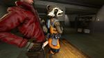  2018 3d_(artwork) anal anthro balls brown_fur clothed clothing digital_media_(artwork) erection fur guardians_of_the_galaxy human humanoid_penis male male/male mammal marvel open_mouth penis peter_quill procyonid raccoon rocket_raccoon rocketfan3 sex source_filmmaker tongue video_games 