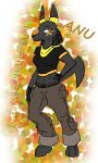  anubis athletic_female better_version_at_source canine clothing deity female jackal jewelry makeup mammal muscular muscular_female smile soldier solo 