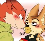  2016 anthro canine clothed clothing disney duo fennec finnick fox male mammal nick_wilde saku1saya zootopia 