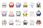  chingling commentary_request darumaka diglett duskull elekid gen_7_pokemon goomy koffing mk_(mikka) pokemon pokemon_(creature) poliwag registeel roggenrola rowlet scatterbug throh togepi tornadus type:_null vanillite 