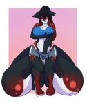  anthro big_breasts biting_lip blush breasts canine clothed clothing female fox lavebderpandy mammal masturbation nipple_bulge solo standing wide_hips 