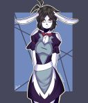  2017 anthro bypolter clothed clothing female lagomorph long_ears looking_at_viewer mammal rabbit simple_background solo standing 