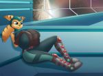  angela_cross big_breasts breasts clothing female huge_breasts lombax mammal r-rova ratchet_and_clank solo space video_games 