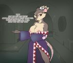  breasts clothing crossgender female fur grey_fur japanese_clothing kimono mammal mootcookie_(artist) nipples pussy rat red_eyes rodent sewer splinter teenage_mutant_ninja_turtles 