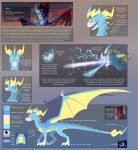  2018 blue_eyes curved_horn digital_media_(artwork) dragon english_text feral horn icelectric icelectricspyro male model_sheet open_mouth scalie solo spines teeth text western_dragon 