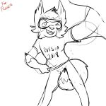  bottomless canine censored clothed clothing cub cyndiquill200 eyewear fifa goggles male mammal mascot playful russia_2018 selfie sketch solo unfinished wolf young zabivaka 