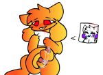  anthro blood blush boob_(kittydog) breasts crystal_(kittydog) cum female floppy_ears hybrid kittydog kittydogcrystal male male_focus masturbation nosebleed penis 