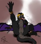  anthro anus bdsm bondage bound chain dragon female flat_chested horn looking_at_viewer madam_reni_(twokinds) open_mouth pussy solo spread_legs spreading tongue tongue_out twokinds wings zeiro 