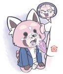  aggressive_retsuko barbed_penis beauty_mark bulge cat clothed clothing cum cum_drip cum_in_mouth cum_inside cum_on_face dripping feline jacket male male/male mammal manumaru oral pallas&#039;s_cat partially_clothed penis puggy red_panda resasuke underwear 