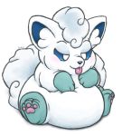  alolan_vulpix alpha_channel ambiguous_gender blep cute feral haloopdy nintendo overweight pok&eacute;mon pok&eacute;mon_(species) regional_variant simple_background solo tongue tongue_out transparent_background video_games 