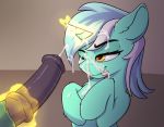  &lt;3 &lt;3_eyes cum cum_drip cum_in_hair cum_on_chest cum_on_face cum_on_tongue cum_string cumshot dripping ejaculation equine female feral friendship_is_magic glue_(artist) hair horn horse lyra_heartstrings_(mlp) magic magicjob male male/female mammal my_little_pony one_eye_closed orgasm penis seductive simple_background tongue unicorn 