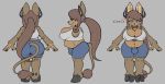  2017 anthro balls belly big_breasts bovine breasts bulge butt canine cattle chest_tuft cleavage clothed clothing conditional_dnp dickgirl eyewear female fur glasses hair hooves horn huge_breasts hybrid intersex long_hair mammal model_sheet navel overweight short_stack solo standing swan_lovejoy teckworks thick_thighs tuft wolf 