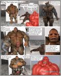  3d_(artwork) bigfoot canine comic digital_media_(artwork) hairy humanoid male male/male mammal ogre rhinoceros wolf 