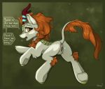  ... 2018 anus autumn_blaze_(mlp) blackfury blush butt chimera clitoris dialogue digital_media_(artwork) english_text eyelashes female feral friendship_is_magic fur grass grey_fur hair hooves horn hybrid kirin looking_at_viewer looking_back lying magic_user my_little_pony open_mouth orange_hair orange_mane orange_tail pink_pussy presenting pussy pussy_juice scales signature simple_background solo speech_bubble spread_pussy spreading text tongue tuft underhoof yellow_eyes 