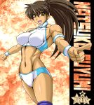  blue_eyes brown_hair fuyumi_natsuko muscle original ponytail tagme taroimo_(00120014) 