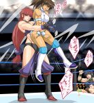  4girls brown_hair fuyumi_natsuko multiple_girls muscle orange_eyes original ponytail shidoh_ryuu shimamoto_utako tagme taroimo_(00120014) 