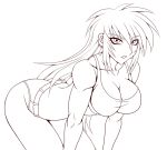  1girl bikini long_hair muscle original shimamoto_utako sketch solo swimsuit tagme taroimo_(00120014) 