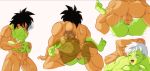 1boy 1girl artist_request ass ass_grab bed black_hair breasts broly_(dragon_ball_super) chirai cum cum_in_pussy curvy dragon_ball dragon_ball_super dragon_ball_super_broly female green_skin happy_sex hetero hug missionary moaning muscle no_humans nude on_bed open_mouth penis scar sequential sex short_hair sideboob spiked_hair sweat tears vaginal white_hair 