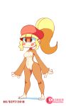  animated banana barefoot blonde_hair blue_eyes blush bouncing_breasts breasts brown_fur cute diives dixie_kong donkey_kong_(series) eyes_closed feet female food fruit fur hair happy hat hi_res jumping long_hair mammal monkey mostly_nude navel nintendo nipples pictographics ponytail primate pussy signature simple_background smile solo speech_bubble teeth video_games white_background 