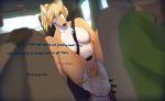  2018 big_breasts blonde_hair breasts canine chest_tuft clothed clothing dialogue diaper digital_media_(artwork) dog english_text feces female hair hand_on_crotch inside_car jager-darklite long_hair mammal nipples peeing pooping scat seatbelt soiling soiling_diaper solo_focus spreading text topless tuft urine watersports wet_diaper wetting 